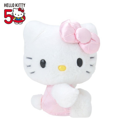 HelloKitty凯蒂猫｜Sanrio Hello Kitty 50th Anniversary50周年限定缤纷24色colors毛绒玩偶/公仔 ｜约12.5 x 9.8 x 15 cm