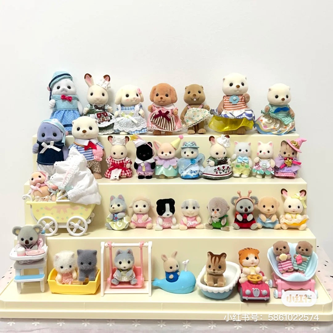 SylvanianFamilies森贝儿家族｜Sea Otter Family海獭家族系列/双胞胎一家四口套组/玩具/过家家5803