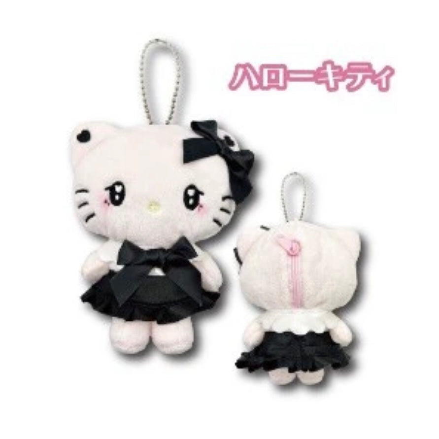 Hello kitty凯蒂猫|星星眼小黑裙葬爱系列挂件/包挂/背后有小零钱包拉链| 約H13×W10cm – Unicorn Cosmetics