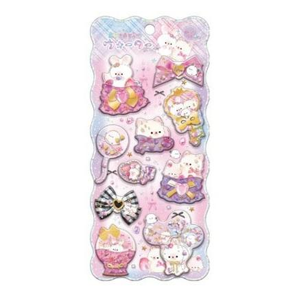 Q-LiA｜Puffy Water-In 3D Decorative Stickers｜H175 x W90 x D6mm approx.