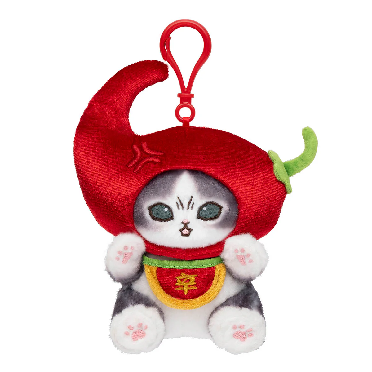 Mofusand｜Angry Chili Pepper Cat Mascot Holder /Plush Keychain｜145×125×85mm approx.