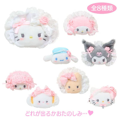 【limit 3】Sanrio｜White Frill Design Hair Clip mystery bag/blind box/All 8 types｜1pcs