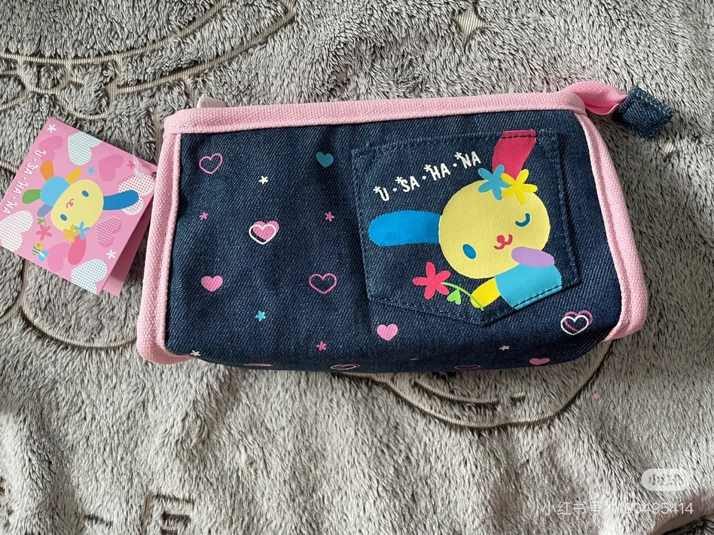 Sanrio｜Heart-pounding Memories Heisei Retro Denim Pen Pouch Pencil Case｜205×100×50mm approx.
