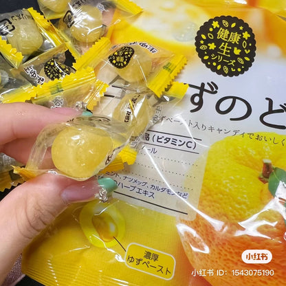 Ribon｜蜂蜜柚子爆浆夹心软糖/像在吃蜂蜜柚子茶/淡淡柚子清香酸酸甜甜｜90g【24.05】