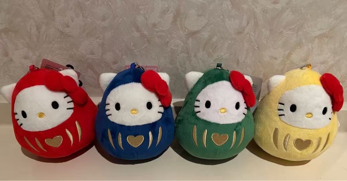Sanrio｜Mascot Holder Bodhidharma Hello Kitty｜12cmX11cm approx.