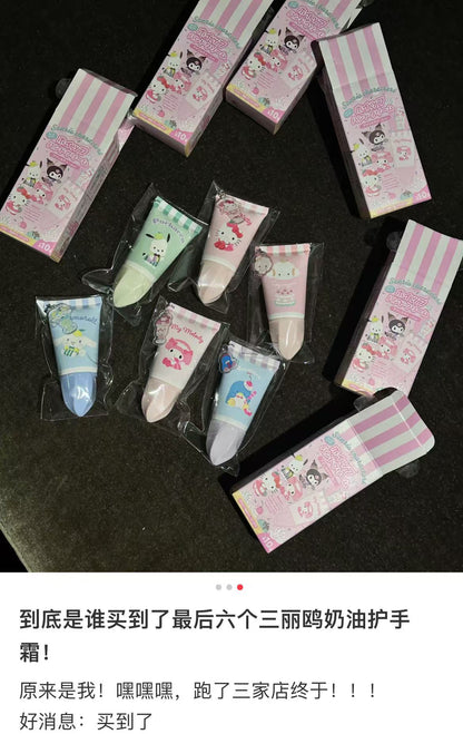 Sanrio｜SHOBIDO Whipped hand cream with Sanrio acrylic charm  blindbox/All 10 types｜1pcs