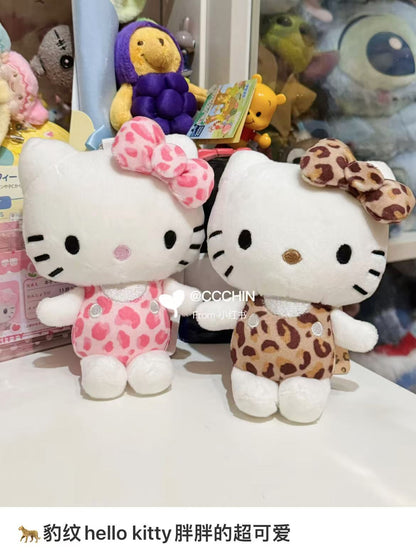 Sanrio｜Avail  hello kitty leopard pink  Mascot Holder /Plush Keychain