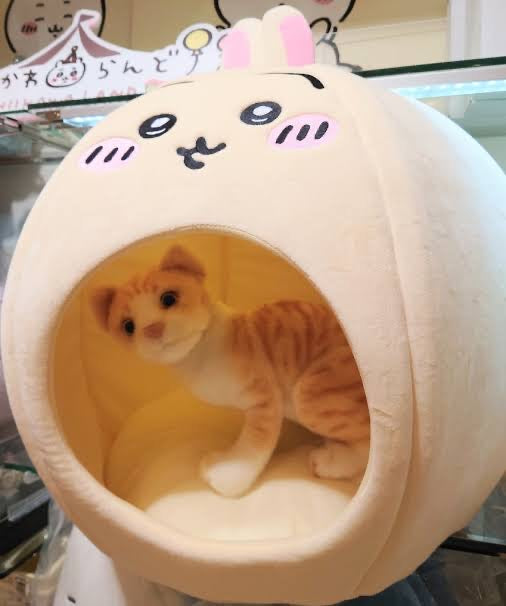 Chiikawa 吉伊卡哇｜易折叠收纳小型犬/猫超可爱宠物窝/猫窝/附垫子｜約W470×H470×D420