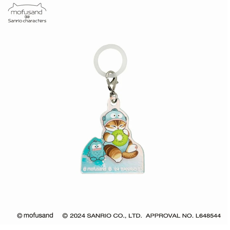 Mofusand｜Sanrio Characters Hologram Mushi Charm｜H43×W36×D3mm approx.