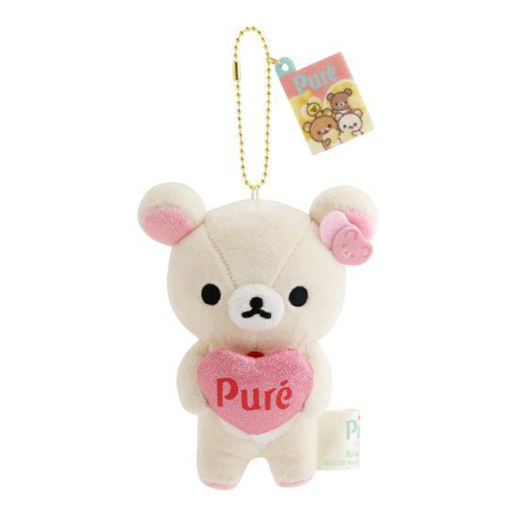 【limit 1】Rilakkuma｜Pure Gummy Mascot Holder /Plush Keychain｜9 x 8 x 13 cmapprox.