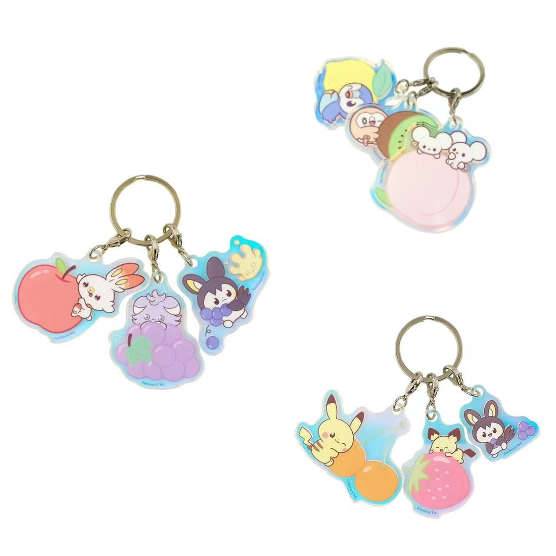 Pikachu｜Aurora Acrylic Keychain/Keyring  ｜ W55.3 x H55.7mm approx.