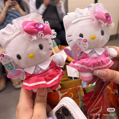 Hello kitty｜Lolita Fashion Mascot Holder /Plush Keychain｜H120 x W85 x D65mm approx.