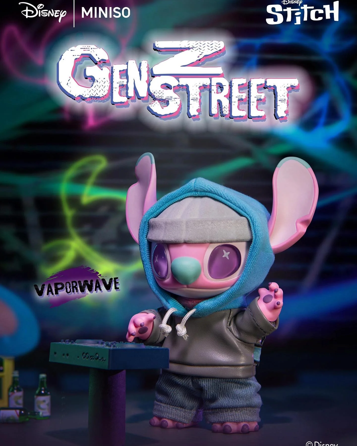 Disney Stitch Genz Series vinyl Doll Keychain Blind Box