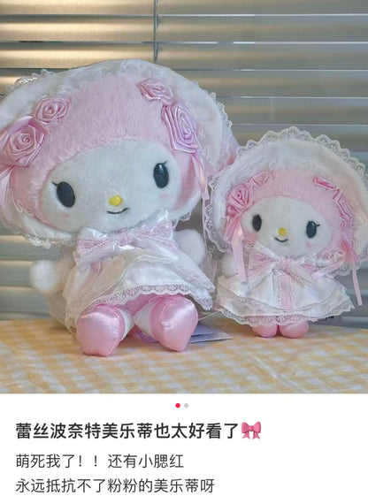 Sanrio｜White Frill Design Plush Dolls/Plush Toy｜20×12×23cm approx.
