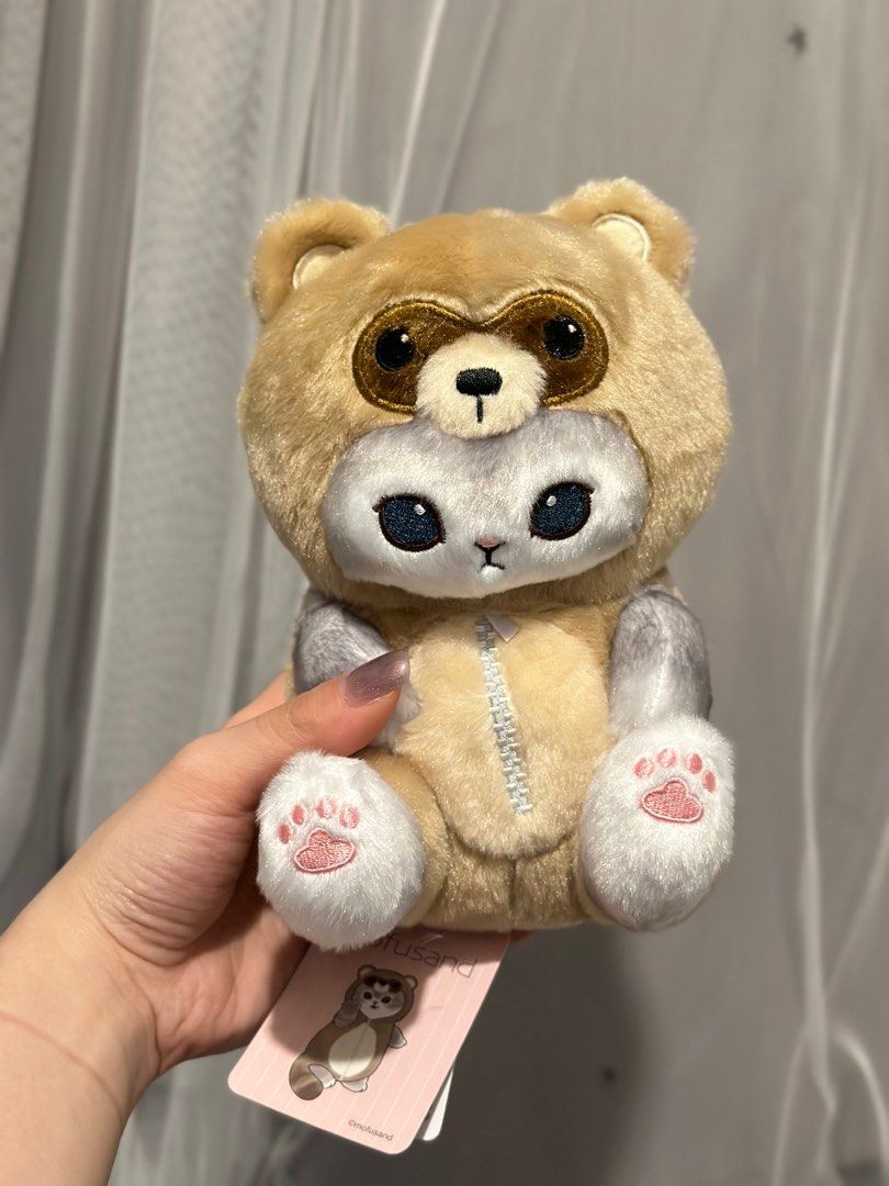 Mofusand｜Raccoon Cat : Tanuki Nyan Gray Plush Dolls/Plush Toy｜190×130×190mm approx.