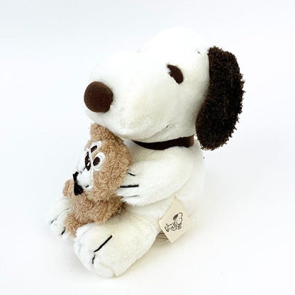 Snoopy｜抱泰迪熊公仔玩偶｜約H16×W11×D15cm