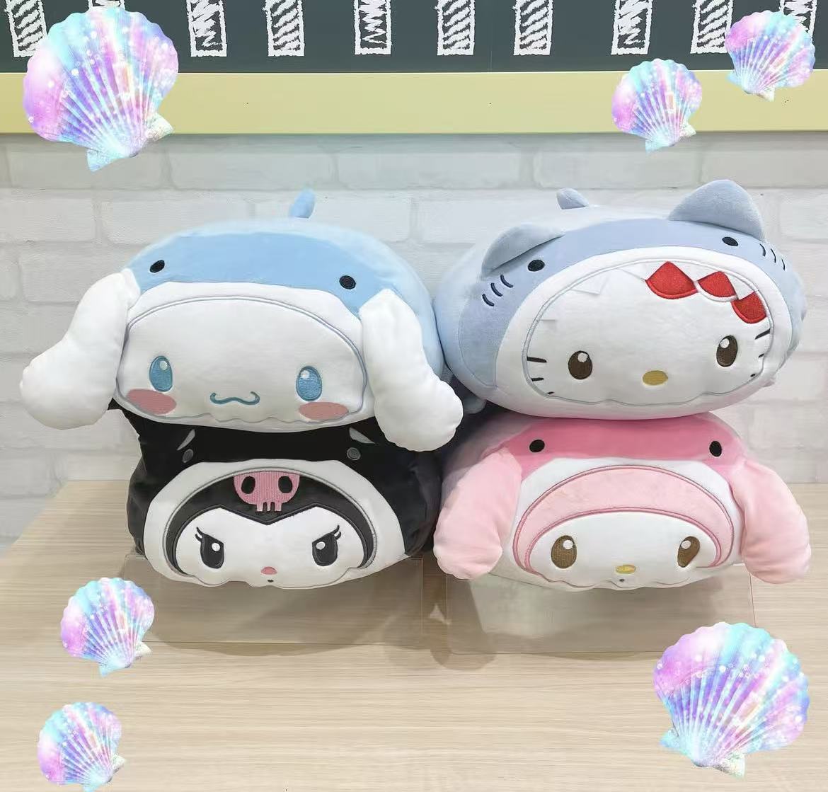 Sanrio｜Cooling Cushion Mini Sea Creature｜H10 x W17.5 x D23cm approx.