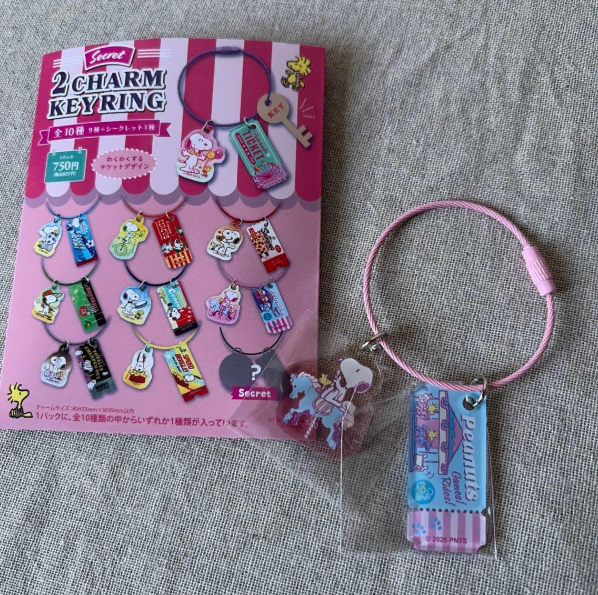 Snoopy｜Peanuts Fun! Fun! Amusement Wire Key Ring Charm Keychain mystery bag/blind box/All 10 types｜1pc
