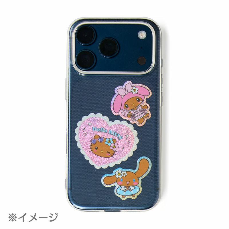 Sanrio｜Sparkling Summer Pool Tan Sunburned Characters Sticker Set｜20 pieces