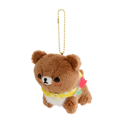 【limit 1】Rilakkuma｜Honey Exploration Team Chairoikoguma Mascot Holder /Plush Keychain｜W80×H100×D95(mm)