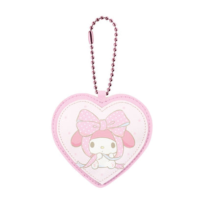 Sanrio｜皮质感角色爱心挂件/挂链｜約84x90x4mm