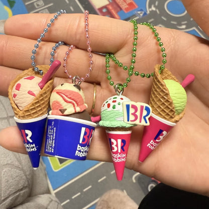 BANDAI万代｜Candy [Baskin Robbins 31 Ice Cream] Mascot Gummy Collection芭斯罗缤BR冰激淋软糖食玩盲盒/还有冰激凌挂链/全8种｜1枚入