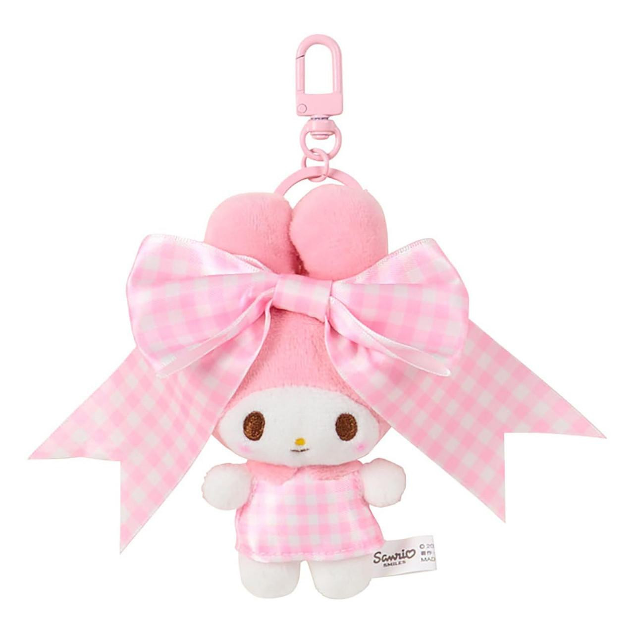【limit 1】Sanrio三丽鸥｜My Melody Birthday 50th Anniversary Princess Ribbon Secret Mascot Keychain美乐蒂50周年生日粉桃甜心系列大蝴蝶结毛绒玩偶挂件盲盒/全8种｜1枚入