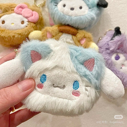Sanrio｜Happy Cat限定毛绒大脸零钱包挂件/钥匙扣