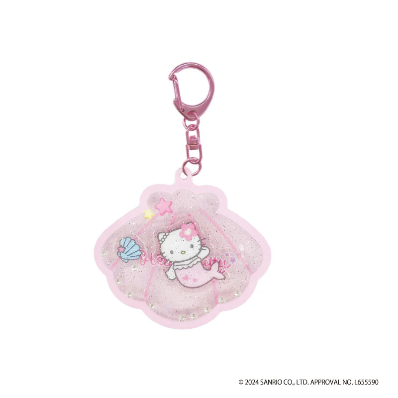 HelloKitty｜Mermaid  Shaka Shaka Acrylic Keychain/Keyring｜ H77 x W65 x D10cm approx.