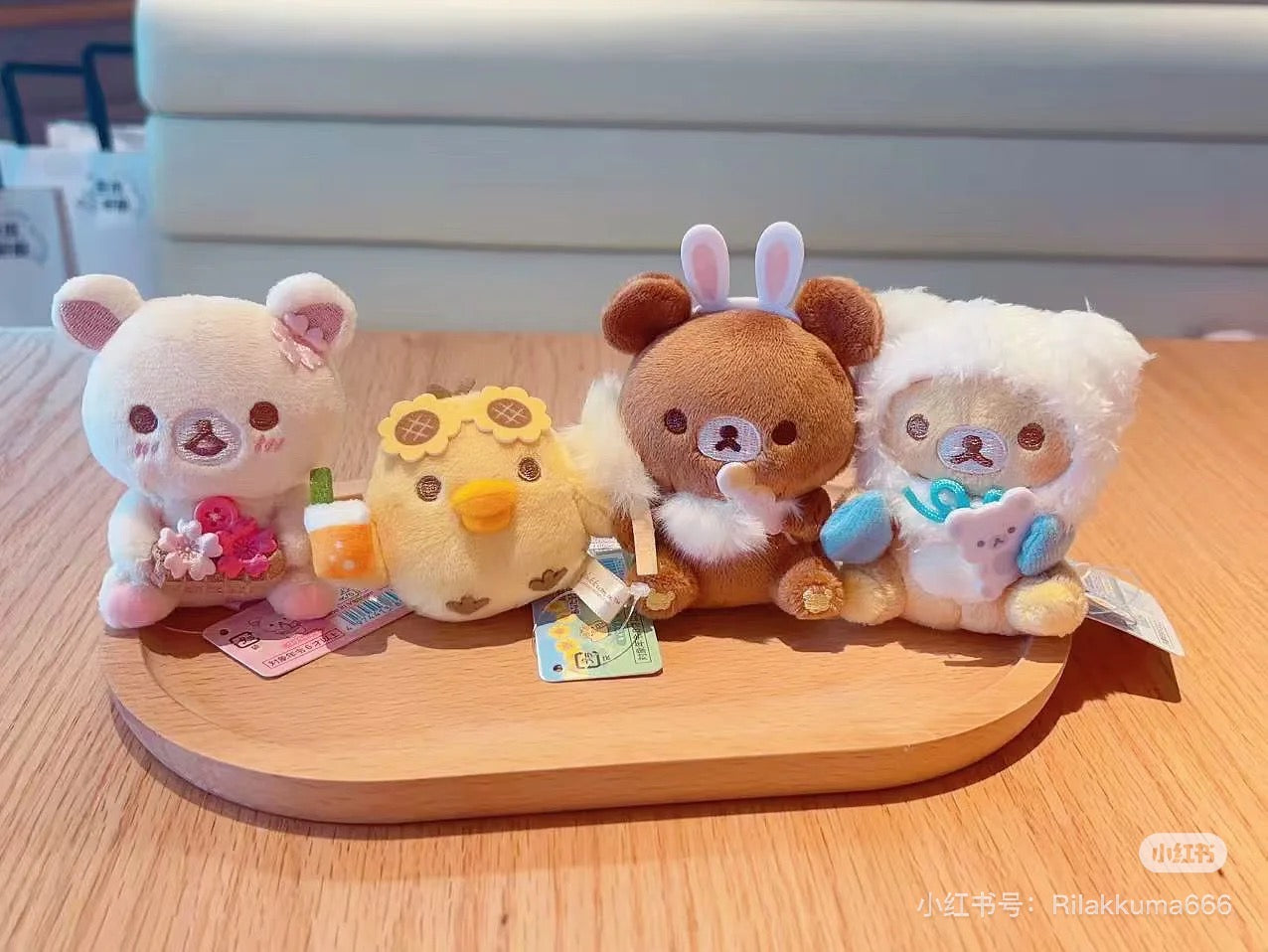 【limit 1】Rilakkuma｜Ginza limited 4 seasons Tenori Plush/Hand-held Plush Toy｜85×65×50mm approx.