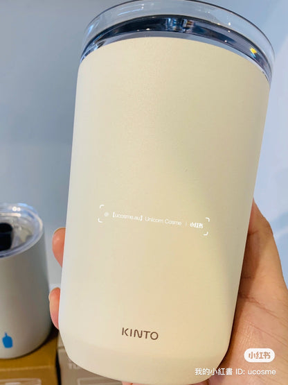 Blue bottle coffee｜KINTO TO GO TUMBLER限定奶白磨砂感不锈钢便携保温杯/保冷杯｜350ml