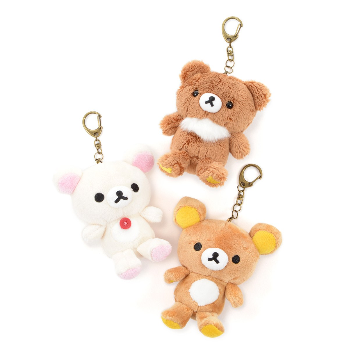 Rilakkuma｜Always Together Mascot Holder /Plush Keychain｜110 × 90 × 50 mm approx.