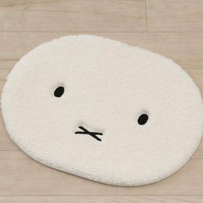 Miffy米菲｜DickBruna-Fluffy Face毛茸茸脸型防滑地垫/地毯｜ 约40×50cm