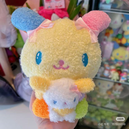 Sanrio｜Avail Usahana Fluffy with Rabbit Mascot Holder /Plush Keychain｜50x75x138 approx.