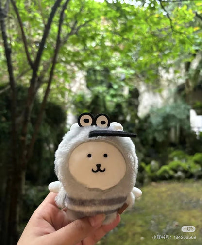 Nagano嘲讽熊｜Market Petit Mini Mascot嘲讽熊灰色蚊子毛茸茸挂件/包挂｜约H125 x W100 x D50mm