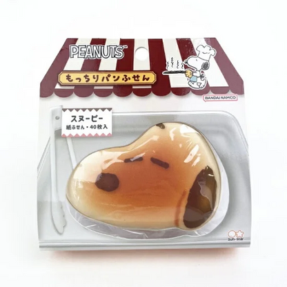 Snoopy史努比｜Peanuts Die-cut Sticky Notes / Bread可爱角色软软面包手感脸型便签本｜40枚入