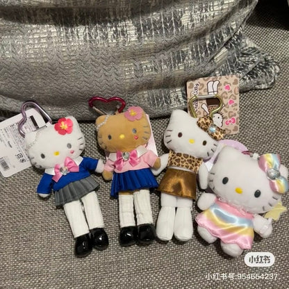 HelloKitty｜Style Up Mascot Holder /Plush Keychain｜H14.7 × W7.0 × D4.2 cm approx.
