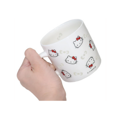 Sanrio三丽鸥｜Porcelain Mug - Hello Kitty / Hotarude Light Shine蝴蝶结透光马克杯｜约φ80 x H95 mm
