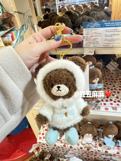 The bear’s school｜Moko Food Charm Mascot Holder /Plush Keychain｜H11×W7×D4cm approx.