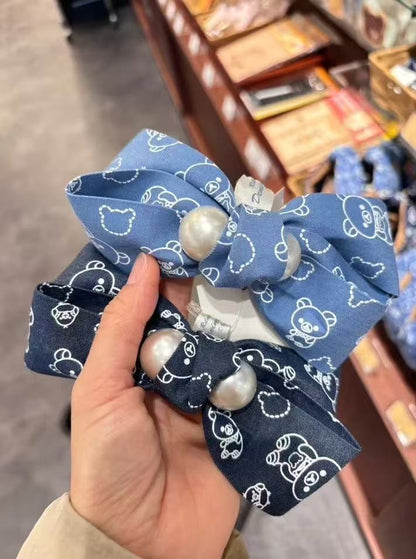 Rilakkuma｜Kurashiki Denim House pearl Hair Clip Multi Clirp