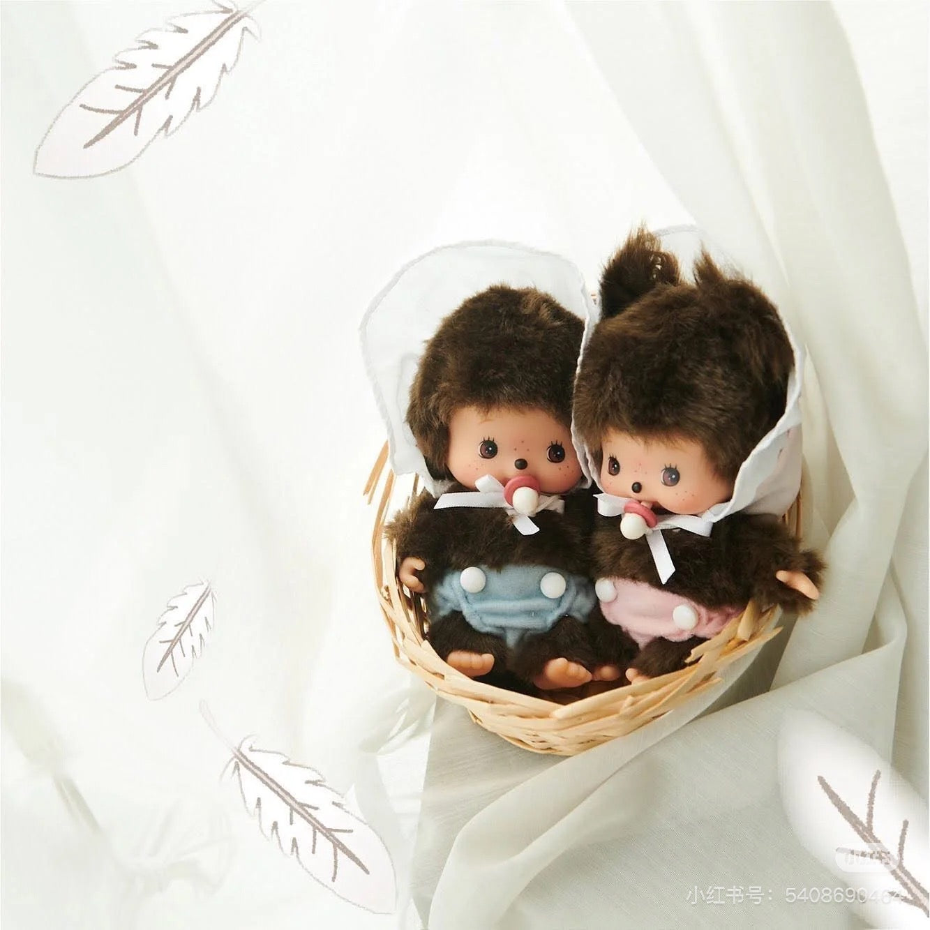 Monchhichi｜Bebichhichi Plush Doll｜S/13 x 8.7 x 6.2 cm approx.✔️