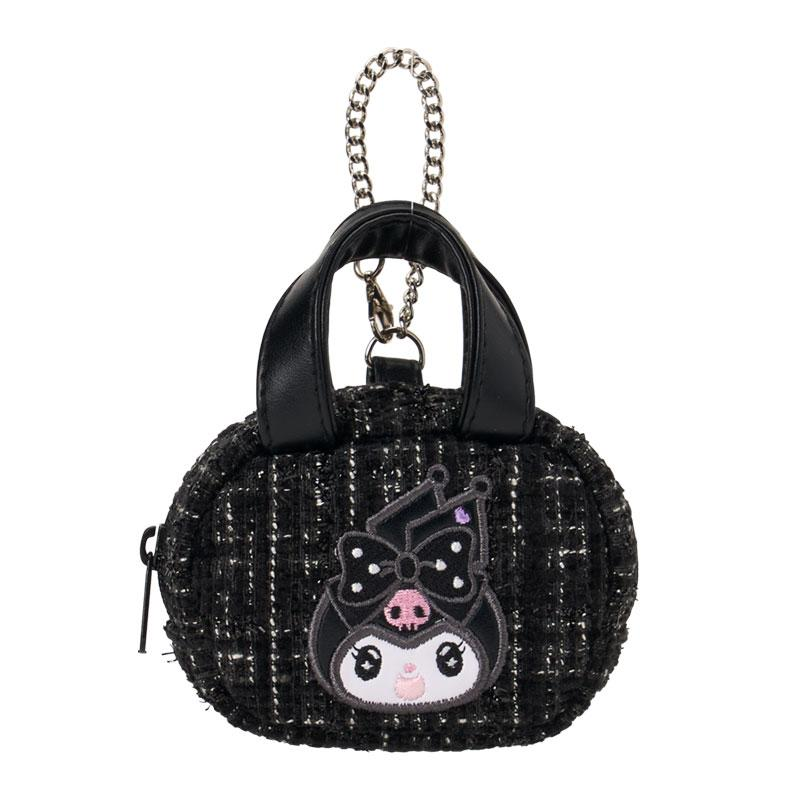 Sanrio｜Monochrome Fashion Series All Black Kuromi Mode Mini Bag Charm｜8.5cm x 4.5cm x 10cm approx.