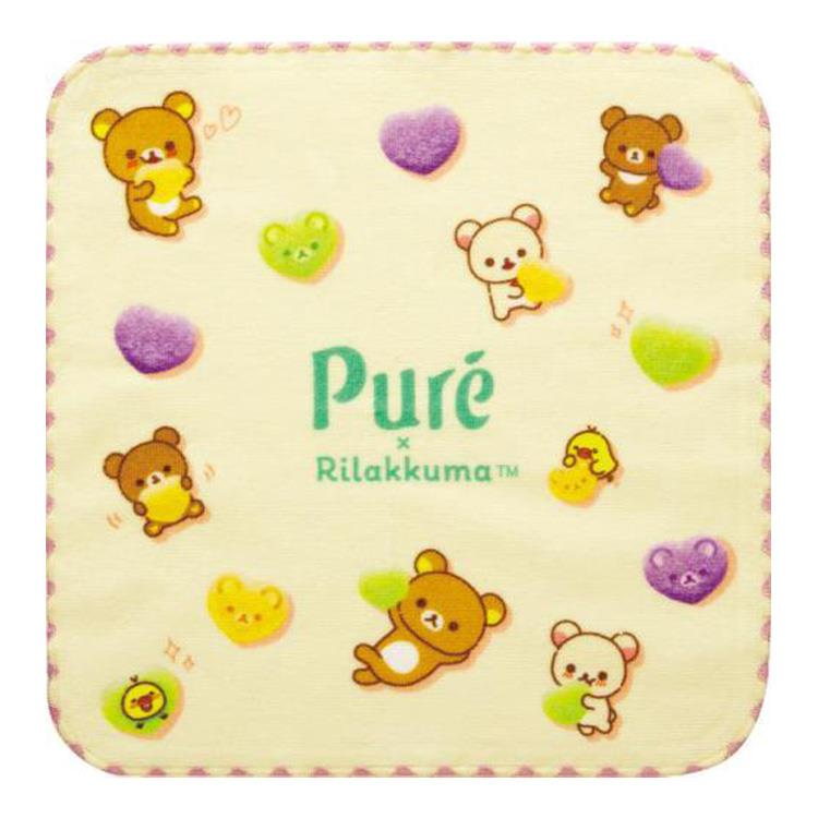 Rilakkuma｜Pure Gummy Mini towel｜25 x 25cm approx.