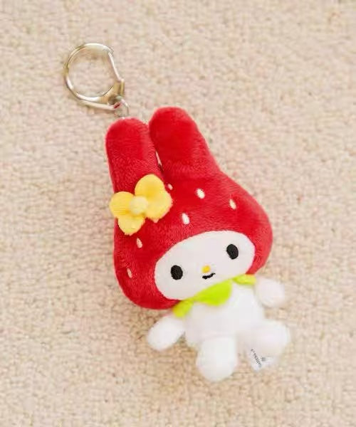 Sanrio｜Strawberry Newspaper me% Mascot Holder /Plush Keychain