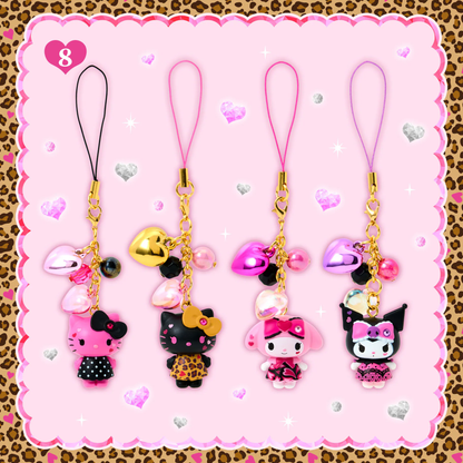 Sanrio｜Maximum Gyaru Style Phone Strap｜W2.8 x D2 x H3.5cm approx.