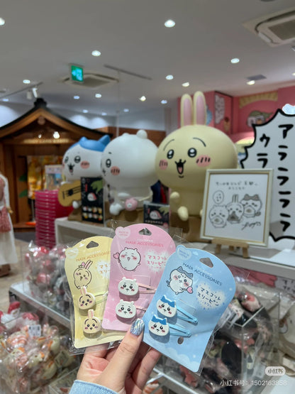 Chiikawa 吉伊卡哇｜Mascot Hair Clip亚克力发夹/刘海夹/1对｜约各H20×W57mm