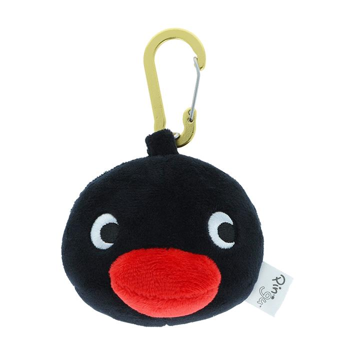 Pingu｜face Mirror Mascot Holder /Plush Keychain｜ W75 x H78 x D50mm approx.