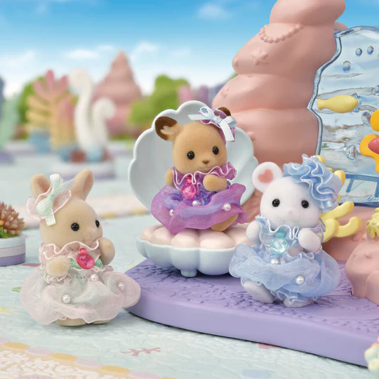 【limit 1】SylvanianFamilies｜Baby Trio Jellyfish Pretend Play Doll Set