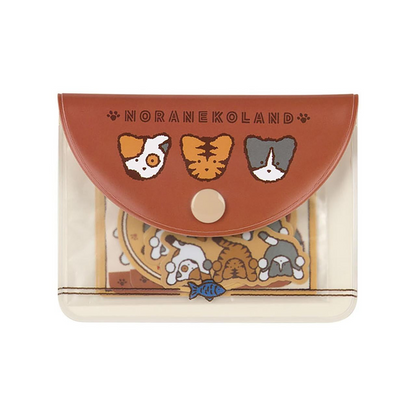 Sanrio｜Cat Club Sticker &amp; Case Set｜10.9 x 8.2 x 1cm approx.