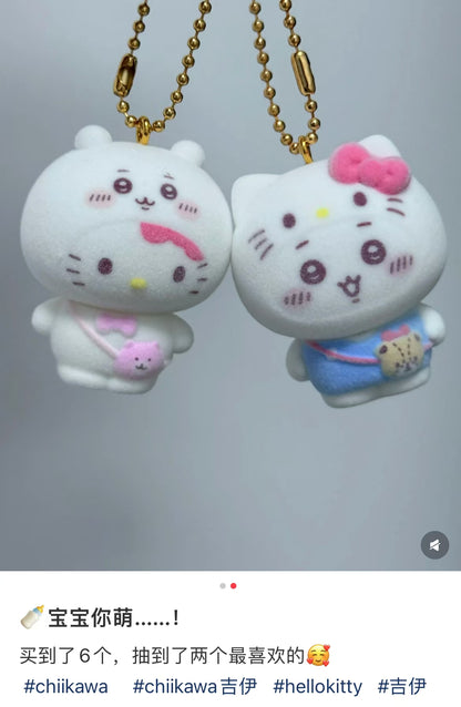 【limit 2】Sanrio｜Chiikawa X Sanrio Characters chibittomo Keychain mystery bag/blind box/All 10 types｜1pcs